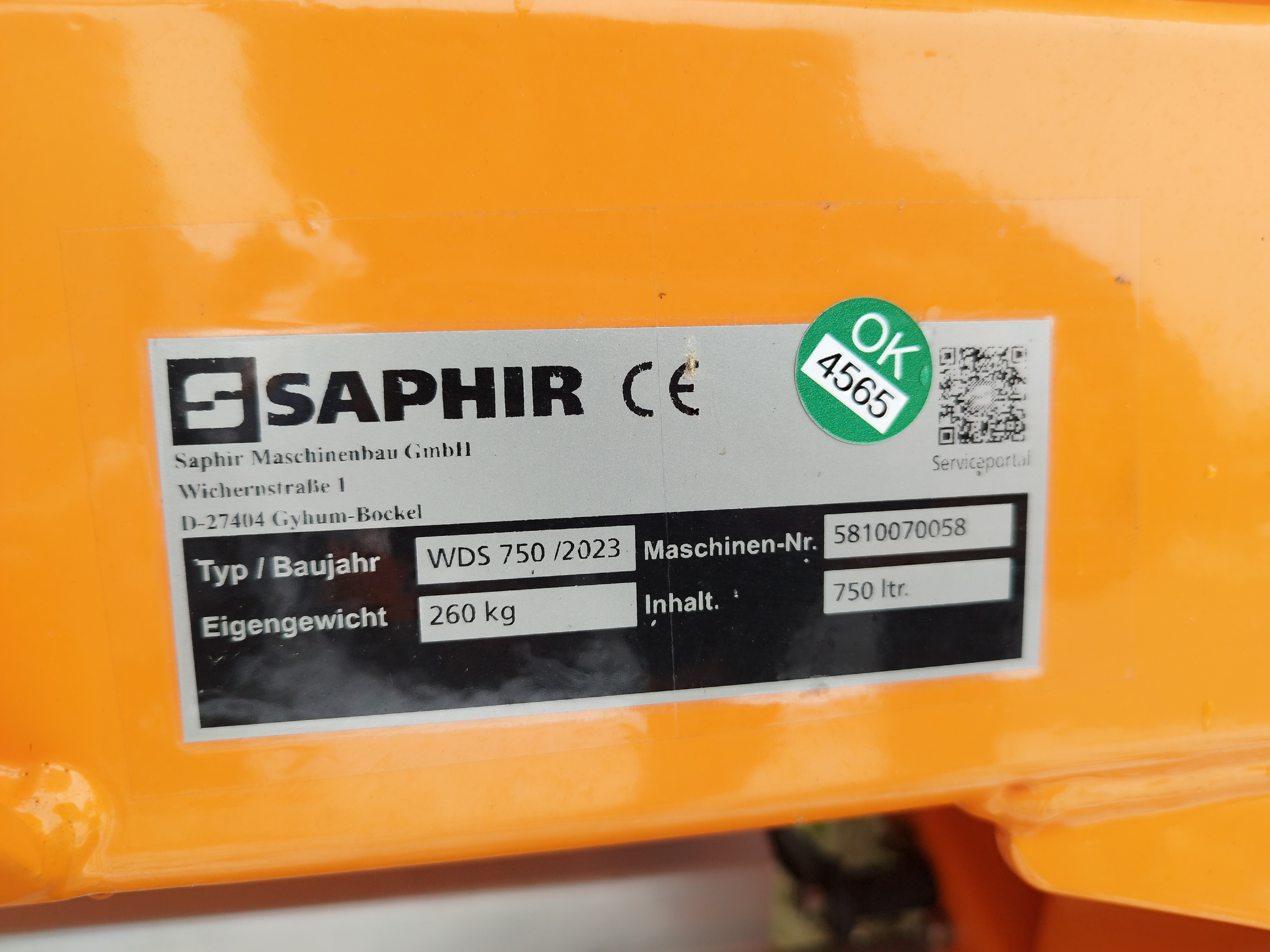 Winterdienststreuer WDS 751 Saphir