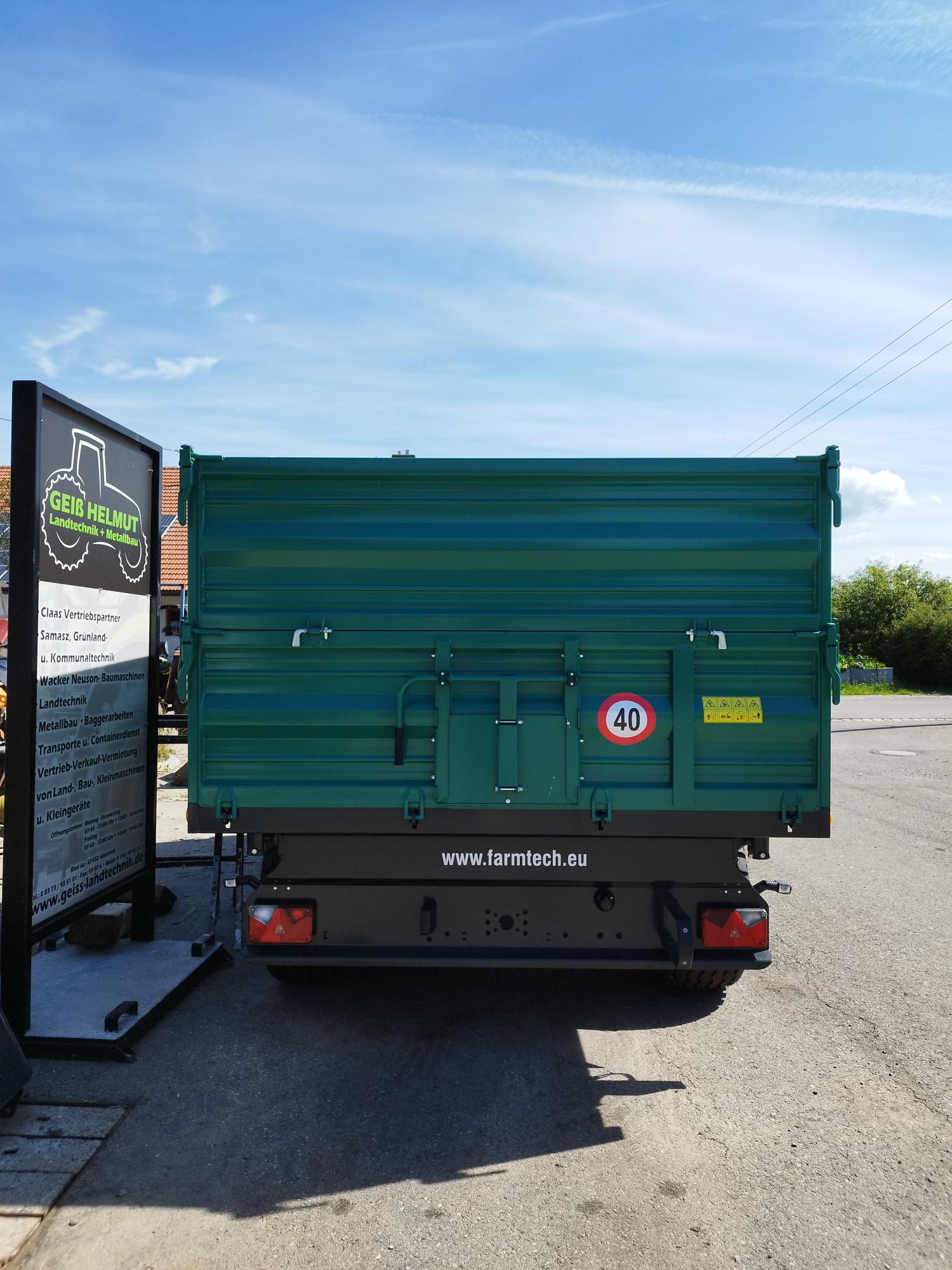 Tandem-Dreiseitenkipper TDK 1100 S, Farmtech