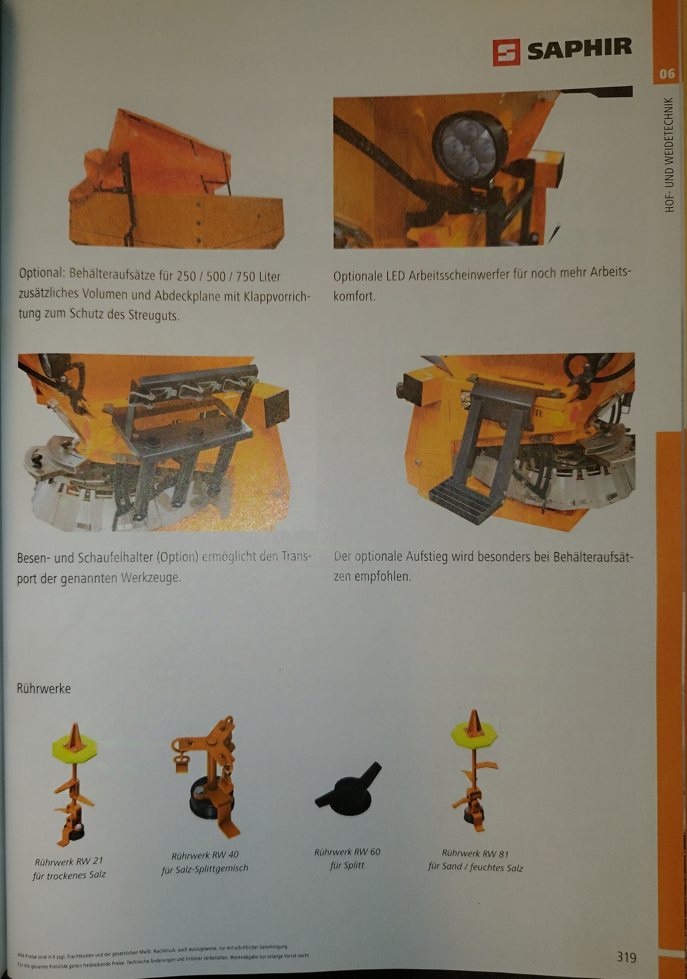 Winterdienststreuer WDS 751 Saphir